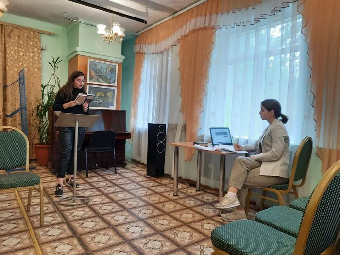 Репетиция в Центральной городской библиотеке